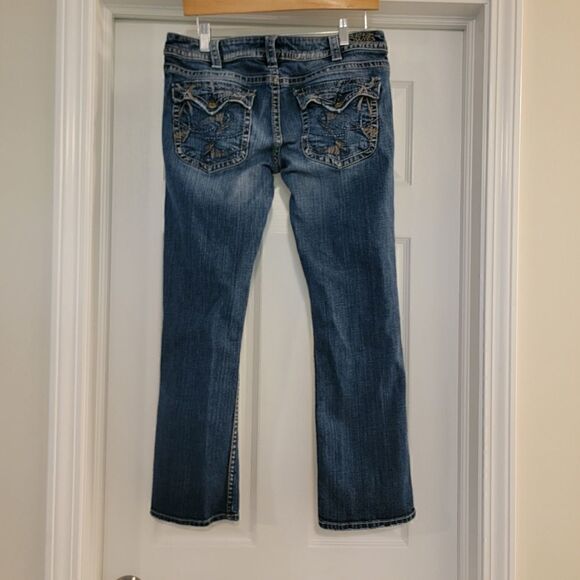 Silver Pioneer Flood Jeans Sz 30 - Picture 2 of 5